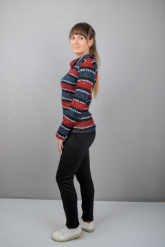 Джемпер классический прямой силуэт из трикотажа с воротником-хомутом Mita ЖМ965а - фото 3