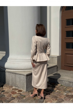 Жакет THE.WOMAN 0285-1 бежевый - фото 2