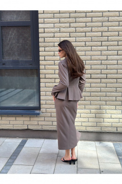 Жакет THE.WOMAN 0285-1 кофейный - фото 4
