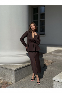 Жакет THE.WOMAN 0285-1 шоколад - фото 1