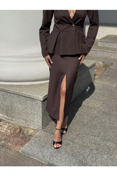 Жакет THE.WOMAN 0285-1 шоколад - фото 3