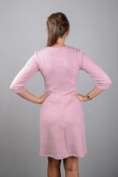 платье расклешенное с встречными складками Mita ЖМ890 розовый - фото 3