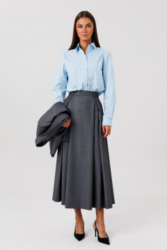 Блуза, жакет, юбка Ларс Стиль 1132/1 серо-графитовый - фото 5