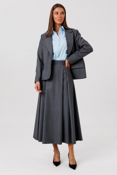 Блуза, жакет, юбка Ларс Стиль 1132/1 серо-графитовый - фото 3
