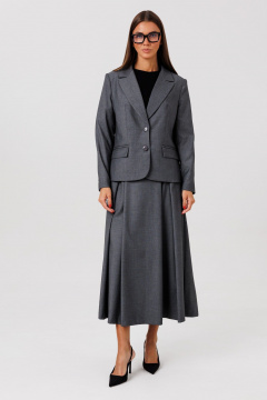 Жакет, майка, юбка Ларс Стиль 1133 серо-графитовый - фото 1