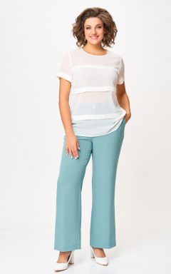 Блузка женская, прямого силуэта с коротким рукавом. Swallow 533.1 - фото 1