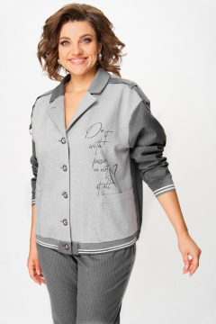 Брюки, жакет Aira Style 24231 темно-серый - фото 2