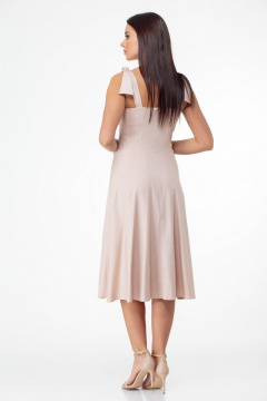 Платье-сарафан из пастельно-розовых тканей с кружевной отделкой Anelli 847 нюд - фото 5