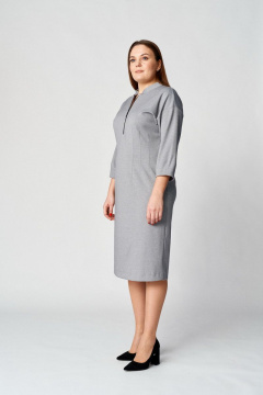 Платье демисезонное женское с вытачками и молнией Almirastyle 107 серый - фото 3