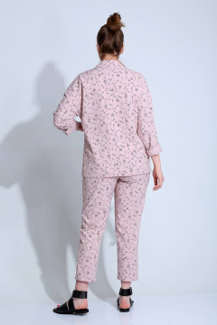 Брюки, жакет Liona Style 789 розовый - фото 3