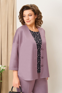 Блуза, брюки, жакет VOLNA 1399 слива - фото 4