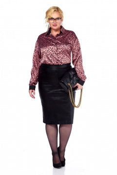 Блуза, юбка Anastasia 1194.2 розовое_золото/черный - фото 4