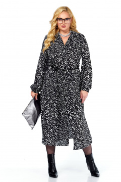 Платье Anastasia 1270.1 черно-белый - фото 3