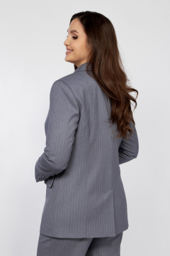 Брюки, жакет, жилет MALI 724-056 серо-голубой_в_ полоску - фото 4