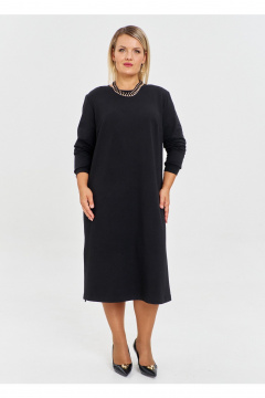 Платье OVERYOU М219 черный - фото 1