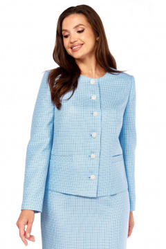 Жакет, юбка MALI 725-070 голубой - фото 5