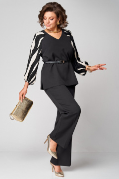 Блуза, брюки Мишель стиль 1305 черный - фото 4