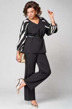 Блуза, брюки Мишель стиль 1305 черный - фото 2
