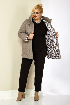 Куртка Shetti 2199 бежево-серый - фото 5