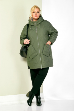 Куртка Shetti 2198 олива - фото 3