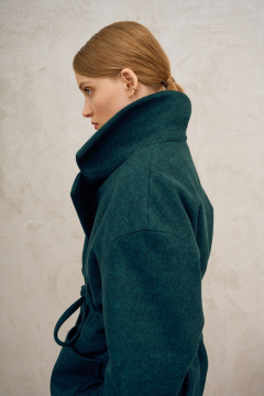 Пальто Lokka 1720 темно-зеленый - фото 5