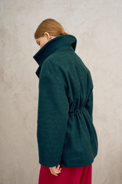 Пальто Lokka 1720 темно-зеленый - фото 4