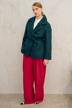 Пальто Lokka 1720 темно-зеленый - фото 3