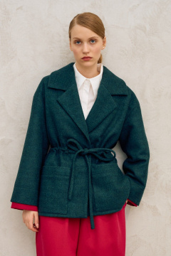 Пальто Lokka 1720 темно-зеленый - фото 1