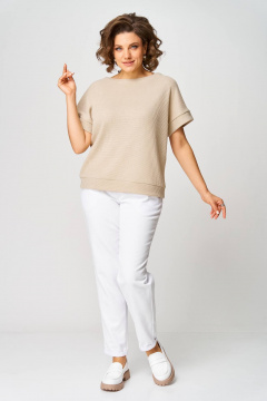 Джемпер Rumoda 2262 бежевый - фото 4