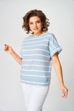 Джемпер Rumoda 2266 голубой - фото 4