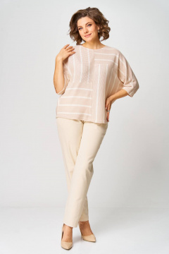 Джемпер Rumoda 2267 бежевый - фото 3