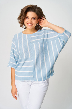 Джемпер Rumoda 2267 голубой - фото 4