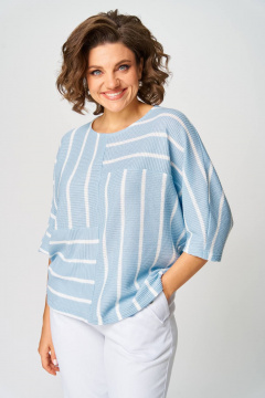 Джемпер Rumoda 2267 голубой - фото 3