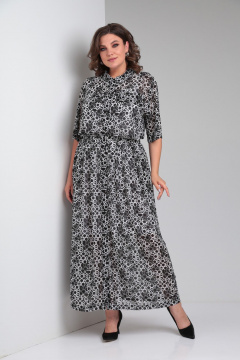 Платье ZigzagStyle 532 принт_буквы - фото 1