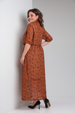 Платье ZigzagStyle 532 рыжий - фото 3