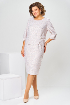 Платье Romanovich Style 1-2537 пудровый-1 - фото 4