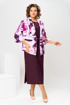 Жакет, платье Romanovich Style 3-2559 баклажан - фото 1