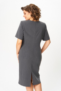 Платье ANASTASIA MAK 1164 серый - фото 5