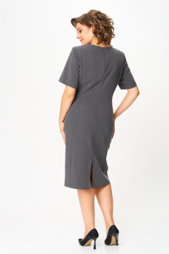Платье ANASTASIA MAK 1164 серый - фото 3