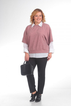 Pretty 618 розовый+белый