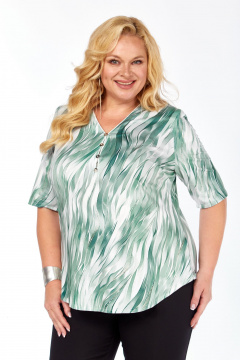 Блуза Abbi 4065 бирюза - фото 2