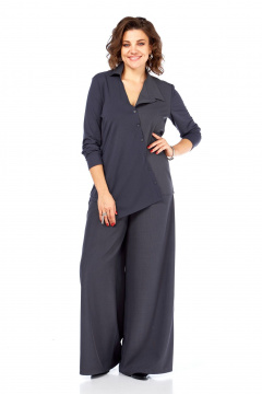 Блуза, брюки Диомант 2108 графит - фото 5