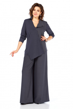 Блуза, брюки Диомант 2108 графит - фото 1