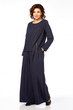 Блуза, брюки Диомант 2103 графит - фото 4