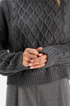 Джемпер Romgil РВ0284-ШЕ5 серый - фото 3