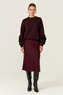 Джемпер Панда 14243 бордовый - фото 4