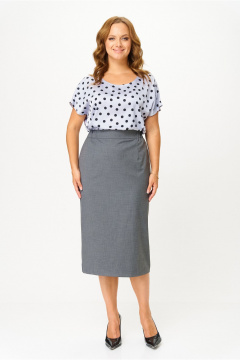 Жакет, юбка DaLi 3733.2 серый - фото 2