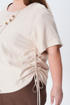 Блуза Condra 16288 бежевый - фото 4