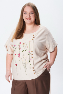 Блуза Condra 16288 бежевый - фото 2