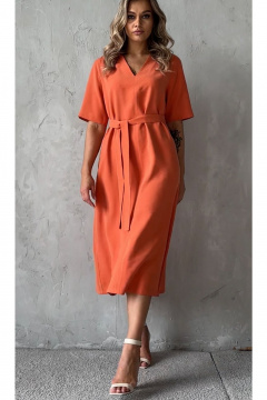 Платье Erika 1482 оранжевый - фото 1